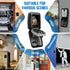 Key Safe Outdoor Waterproof Lockbox, 12 Digit Combination, Extra Large Key Storage Box with Weatherproof Cover, Police