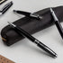 ZenZoi Black Ballpoint Pen Set, Elegant Executive Pen with Luxury Gift Box & 2 Gel Refills