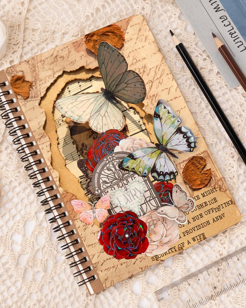 Spiral Notebooks A5 Lined, 5 Pcs College Ruled Journals Bulk, 120 Pages/60 Sheets, Thick Paper for Work