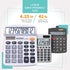 CATIGA 12 Digits Desktop Calculator with Large LCD Display, Dual Solar Power and Battery for Office and Home