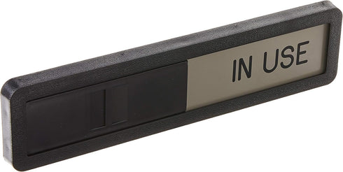 Headline Sign Slider Sign "IN USE/VACANT", 2.5 x 10.5 Inches, For Conference Room Doors, Made in USA