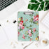 Hongri Wooden Clipboard, Fashion Design Clip Board for Classroom, Standard Letter Size 9 x 12.5 in, Green Peony