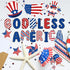 Whaline 95Pcs Patriotic Classroom Bulletin Board Decoration Kit God Bless America Cartoon 4th of July Cutouts for Decor