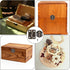 Apojgitn Antique Bronze Hinges & Latches Kit for Wooden Box, Retro Zinc Alloy Hardware for Jewelry Box, Decorative