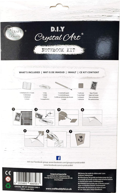 Crystal Art Diamond Painting Notebook - Valour Alter Drake, Create a Sparkling Cover with Crystals, Ages 8 and up