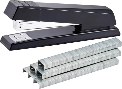 Bostitch Office No-Jam Premium Desktop Stapler, Full-Strip, 25 Sheet Capacity, Black