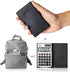 Deli Standard Function Basic Calculator, Solar Battery Dual Power Office Calculator with Cover, Metal Panel, 2 Pack