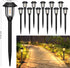 Outdoor,12 Pack ILANCK Solar Pathway Lights Solar Lights Outdoor Waterproof, Warm White Auto On/Off LED Solar Powered