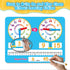 Learning Clock for Kids, Toddler Teaching Clock, Dry Erase Board for Preschool, Kindergarten, Educational Activities