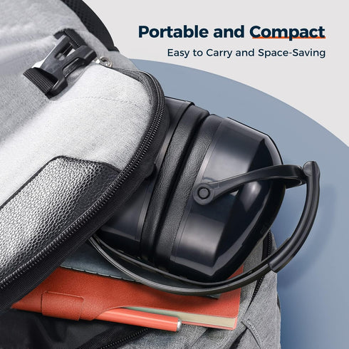 Noise Cancelling Headphones for Adults Kids, Adjustable Ear Muffs for Autism, Effective Hearing Protection