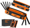AMERICAN MUTT TOOLS 17pc Folding Allen Wrench Set SAE and Metric Hex Key Allen Wrenches