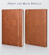 Lined Journal Notebook for Men Women, 256 Pages, A5 Hardcover Leather, College Ruled for Writing, Travel, Work, Brown