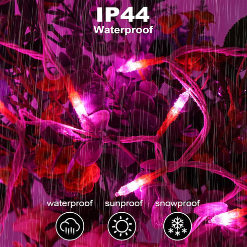 98ft 2 Pack 150 Count Bulbs 150 Count 2 Pack) ILLUMINEW Christmas Lights - Connectable Waterproof Led Fairy Lights