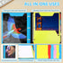 WOT I All-in-one Telescoping Binder Notebook, Refillable 3 Ring Binder, Blue, with 5 Subject Dividers