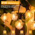 Ollny 25FT Outdoor String Lights - Waterproof Connectable Shatterproof Lights with 13 Edison + 1 Spare LED Bulbs