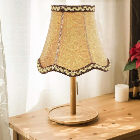 5 Inch jojofuny Retro Cloth Lamp Shade Cover for Floor Lamp, Vintage Style Clip-on Fitter, Replacement shade