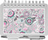 Wellspring Password Book, Whimsical Blooms, Silver Aluminum, 3.5" x 4.5"