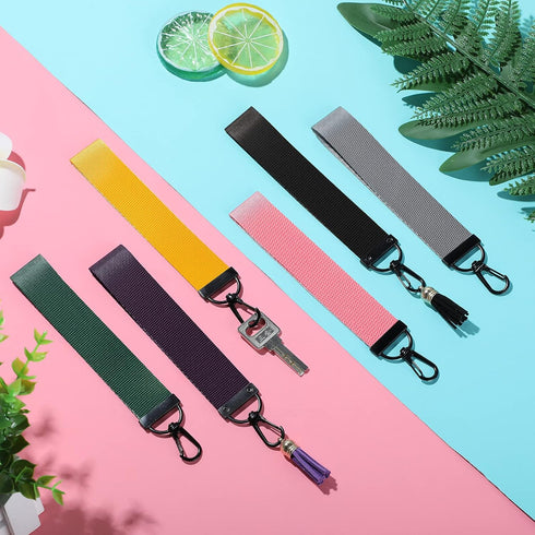 Shappy Keychain Wristlet, Nylon Hand Wristlet Lanyard for Women, Available in 12 Colors