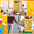 HunnmingRe Composition Notebook Crayon Classroom Decor First Day of School Door Cover Welcome Crayon Banner Composition