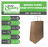 8 4.5 10.25 inches 50pcs EcoQuality - x x - - Small Brown Kraft Paper Bags with Handles, Shopping, Gift Bags, Party