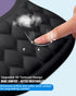 PVIPCZ Ergonomic Mouse Pad with Wrist Rest, Slope Design Memory Foam Support, Smooth Lycra Surface, Non-Slip PU Base