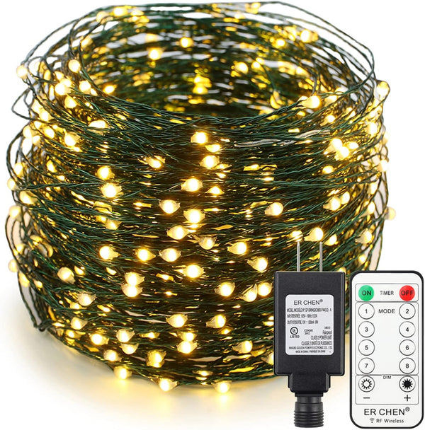 ER CHEN 165ft Led String Lights, 500 Led Starry Lights on 50M