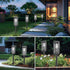 EXCMARK 2 Pack 2) Outdoor Solar Lights Waterproof for Yard Garden Walkway Pathway Lawn Decorative Contemporary