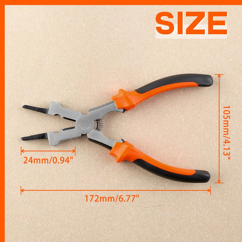 SPEEDWOX Multi-Function MIG Welding Pliers, Nozzle Cleaner, Slag Hammer, Wire Cutter, Scraper Files for Welding