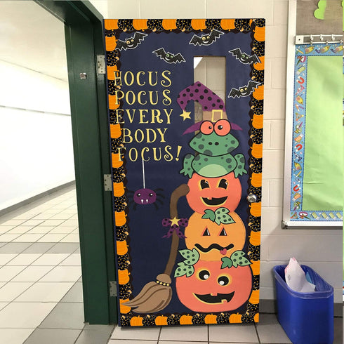Pumpkin Scalloped Border Trim for Fall Classroom Bulletin Board Decoration - Halloween Thanksgiving - 36 Feet
