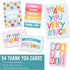 54 Hadley Designs Bulk Thank You Cards with Envelopes - Teacher Appreciation Cards, Cute Blank Card with Envelopes