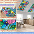 6 60 4 2 Wiooffen Pcs Fluorescent Light Covers with Magnets Decorative for Classroom Ceiling Light x Feet Magnetic