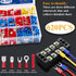 Tnisesm 620Pcs Insulated Wire Crimp Connectors Kit, Fork Ring Spade Butt Quick Disconnect Crimp Terminals Lugs Set,
