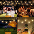 DoonDar 5 Pack 200 8 Firework String Lights Christmas Light, LED Modes Hanging Starburst Lights for PartyGarden