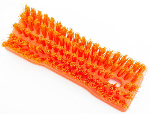 SPARTA Comfort Grip Scrub Brush, Hand Brush for Bathroom, Kitchens, Countertop, 8 Inches, Orange