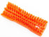 SPARTA Comfort Grip Scrub Brush, Hand Brush for Bathroom, Kitchens, Countertop, 8 Inches, Orange