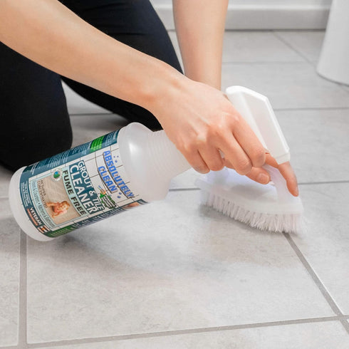 (32oz 500 Absolutely Clean FAST GROUT CLEANER! - Professional Strength, Natural Enzyme Formula - Fast Acting, Fume Free