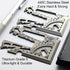 MRF Card Multitools 3.0-60+ Universal Tools Credit Card Multitool with Knife - Titanium Wallet Multi Tool with Ruler