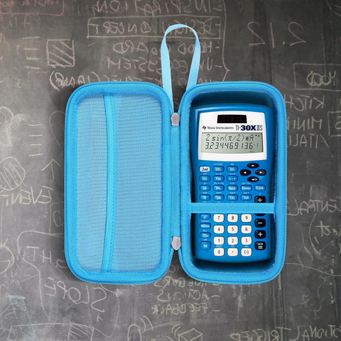 Khanka Hard Travel Case for Texas Instruments TI-30XIIS Scientific Calculator, Case Only (Blue)