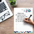 Dry Erase to Do List Vinyl Whiteboard Sticker Decal by Glassboard Studio - Removable & Reusable, Magnetic Fine-Tip