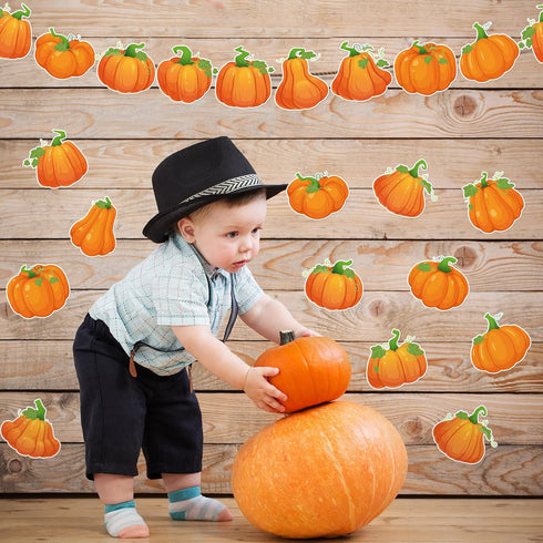 Zhanmai 60 Pieces Pumpkin Cutouts - Fall Classroom Bulletin Board Decorations for Thanksgiving Halloween Decor