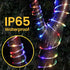 LHYLDS 200 66FT LED Solar Rope Lights Outdoor, Solar String Lights Indoor Waterproof Solar Powered Trampoline Light