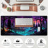 Mystic Forest Purple Desk Mat, Cute Large Mouse Pad Extended Gaming Mousepad XL, Aesthetic Keyboard Mat 31.5''X11.8''