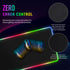 Large RGB Gaming Mouse Pad with 15 Light Modes, Touch Control, Extended Soft Keyboard Mat, Non-Slip Rubber Base