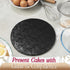 Cakebon Cake Boards - Sturdy 1/2 Thick Drums, 10 Inch Professional Fully Wrapped Edges, Black 3-Pack