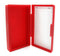 Heathrow Scientific Polypropylene Microscope Slide Box with Latch Lock, Holds 25 Slides, Red