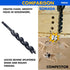 3/4-Inch x 7-1/2-Inch Triple-Cut Black Auger Drill Bit for Wood, Precision Drilling for Carpentry Projects