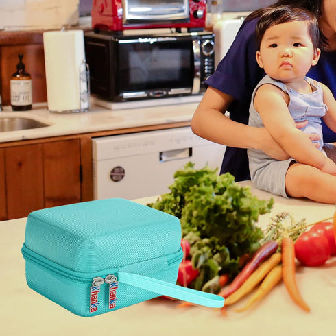 khanka Hard Travel Case for Phomemo M04S Portable Thermal Printer, Bluetooth Label Printer, Case Only (Teal)