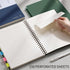 EMSHOI A4 Spiral Notebook, 11.2" X 8.27", College Ruled Lined Journal, 300 Pages/150 Sheets, Easy Tear Perforated