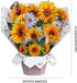 Tecculi 3D 7.5inches Greeting Cards Pop Up Cards Small Paper Flower Bouquet Gifts for Women Mom Wife Birthday