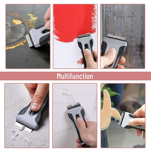 Set 15 Bates- Razor Blade Scraper, Razor Scraper with Extra Blades, Razor Scraper with Built-in Blade Storage Box